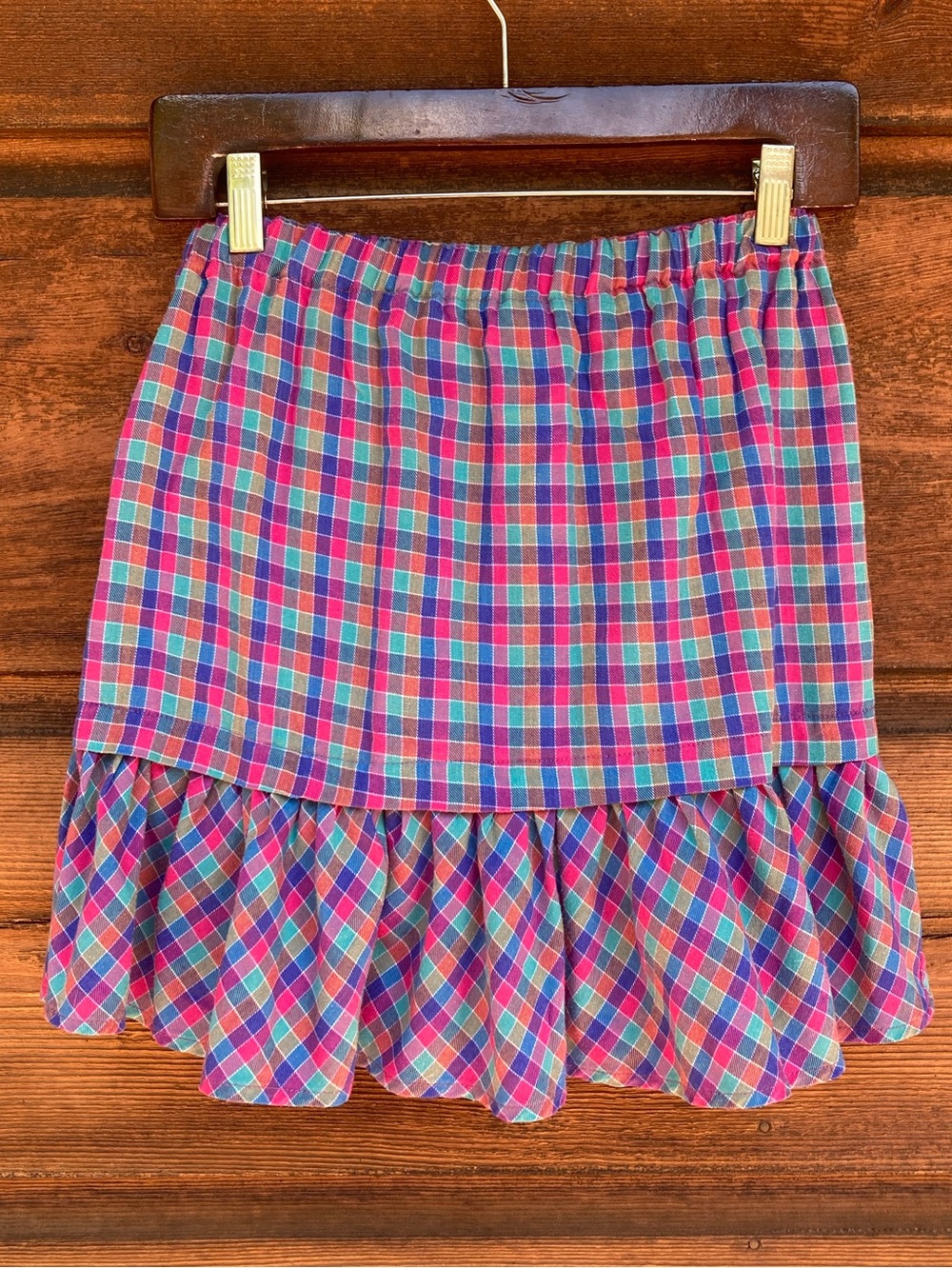 Ruffled Vintage Skirt Flannel